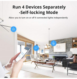 Sonoff 4CHPROR3 - Versatile 4-Gang Wi-Fi Smart Switch