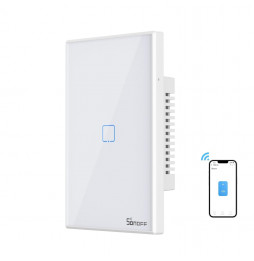 Interruptor Inteligente de Pared Simple Touch Wifi SONOFF TX  2.4GHz Blanco