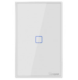 Interruptor Inteligente de Pared Simple Touch Wifi SONOFF TX  2.4GHz Blanco