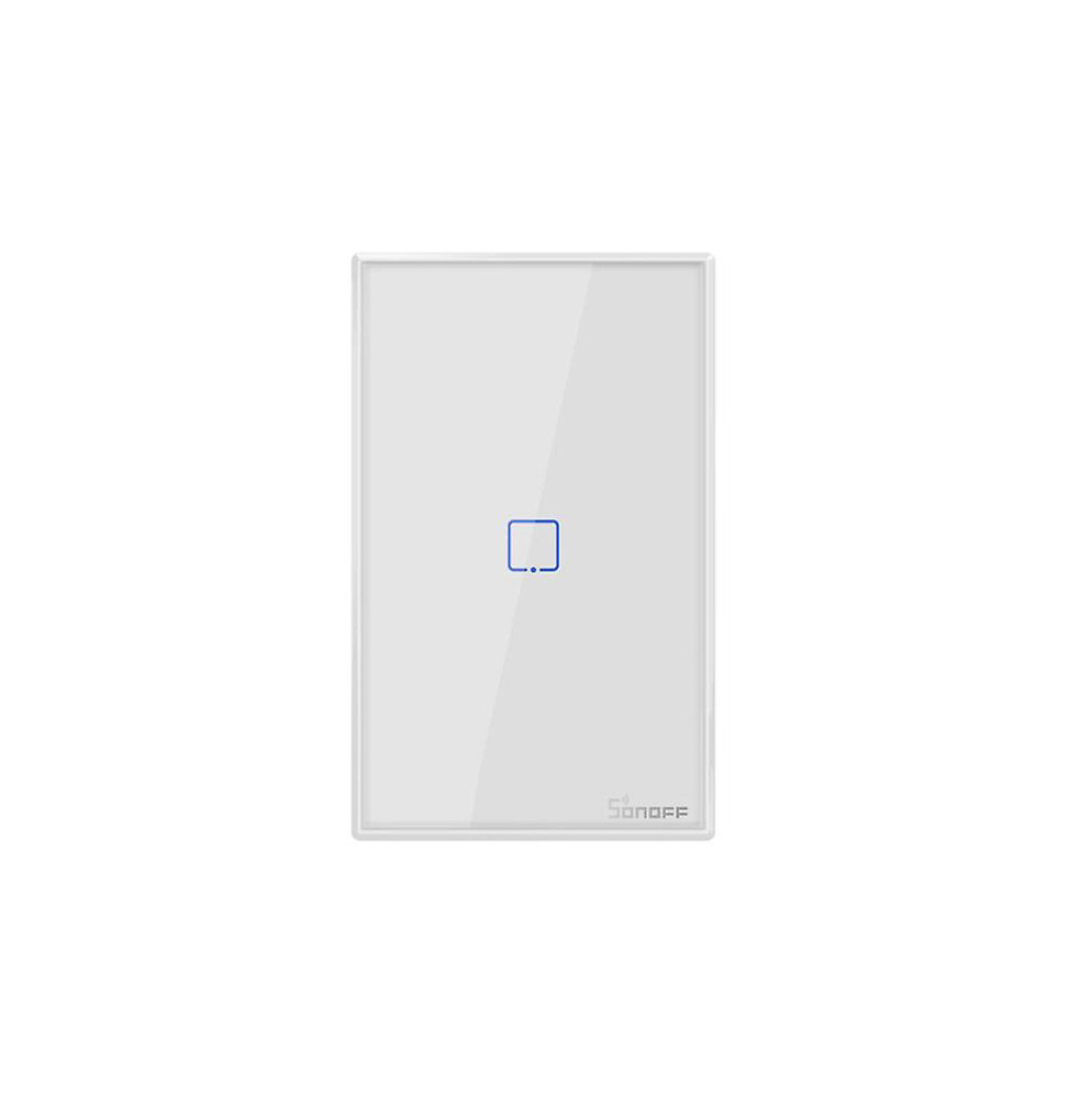 Interruptor Inteligente de Pared Simple Touch Wifi SONOFF TX  2.4GHz Blanco