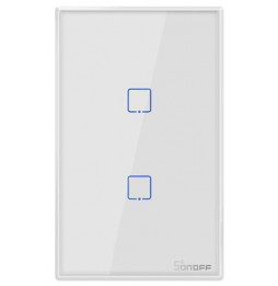 SONOFF TX WiFi Touch Smart Wall Light Switch 2.4GHz 2 Gang White