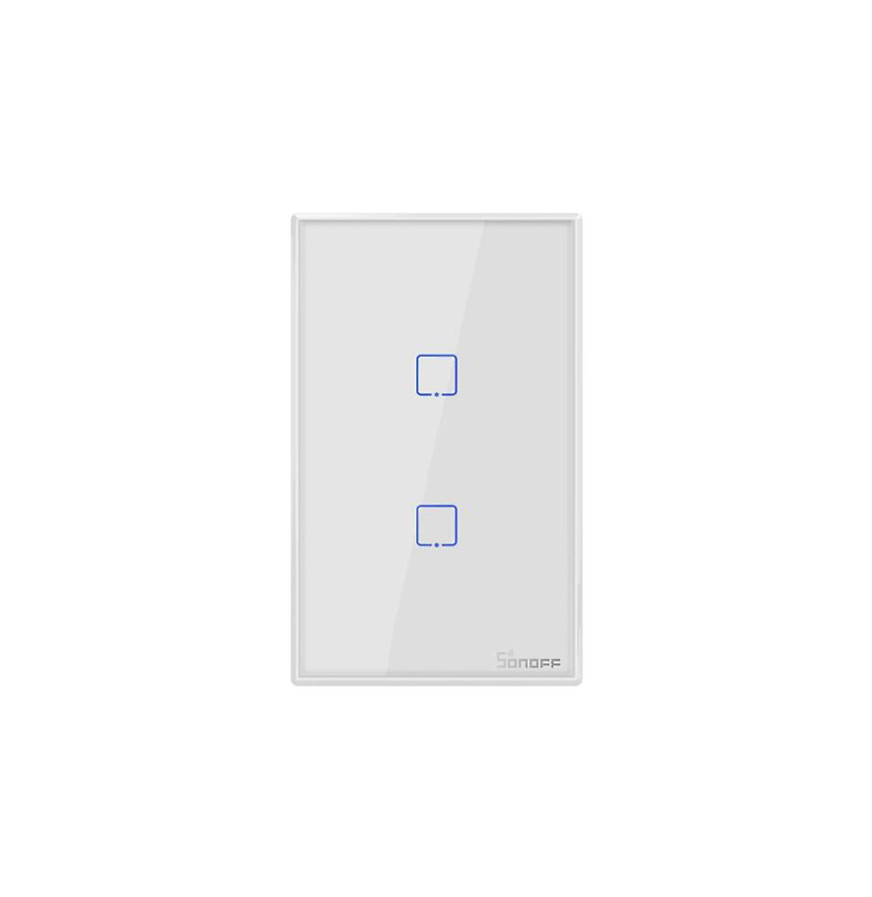 SONOFF TX WiFi Touch Smart Wall Light Switch 2.4GHz 2 Gang White